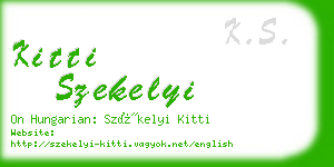 kitti szekelyi business card